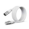 imageFIFINE XLR Cable 10ft Male to Female Microphone Cable with Balanced 3Pin Mic Studio Quality Audio Cord for Podcasting Streaming Recording Home StudioCompatible AM8W K688WL9 White