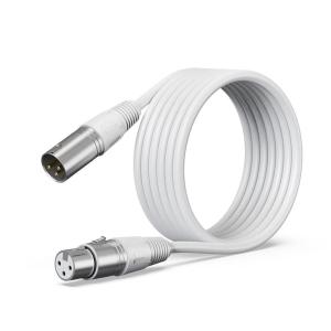 imageFIFINE XLR Cable 10ft Male to Female Microphone Cable with Balanced 3Pin Mic Studio Quality Audio Cord for Podcasting Streaming Recording Home StudioCompatible AM8W K688WL9 White