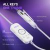 imageFIFINE Wired Open Back Gaming Headset Open Acoustic Audio Breathable Mesh Fabric 71 Surround Sound Vibrant RGB USB Control Box OverEar Headphone with Mic for PC PS5PS4 Laptop Mac  H19BPwhite and purple