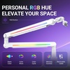 image:imageFIFINE RGB Microphone Boom Arm Low Profile Rotatable Desk Mount Microphone Stand with Cable Management for Podcast Streaming Gaming StudioBM88ProW