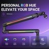 image:imageFIFINE Microphone Boom Arm with Controllable RGB Adjustable Low Profile Mic Stand with Desk Mount ClampCable Management Screw Adapter for Gaming Podcast Streaming StudioBM88Pro