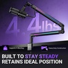 image:imageFIFINE Microphone Boom Arm with Controllable RGB Adjustable Low Profile Mic Stand with Desk Mount ClampCable Management Screw Adapter for Gaming Podcast Streaming StudioBM88Pro