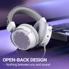 image:imageFIFINE Wired Open Back Headphones for Recording OverEar Monitor Headphones with 53mm Drivers  Airy Mesh Fabric  Detachable Mic Compatible with PCMixerAmplifierMobiles  Amplitank HD18 LiteWhite and purple