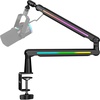 image:imageFIFINE Microphone Boom Arm with Controllable RGB Adjustable Low Profile Mic Stand with Desk Mount ClampCable Management Screw Adapter for Gaming Podcast Streaming StudioBM88Pro